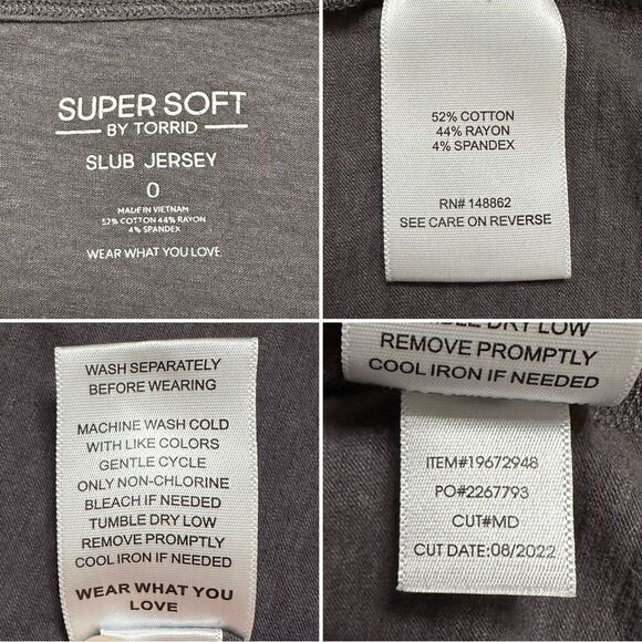 Torrid Skull Classic Fit Super Soft Slub Long Sleeves Drop Shoulder Tee - Picture 9 of 11